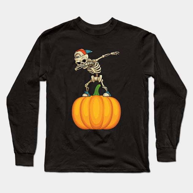 Dabbing Halloween Long Sleeve T-Shirt by reedae